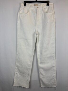 27 Favorite Daughter The Otto High Rise Boyfriend Ankle Jeans Whistler White EUC